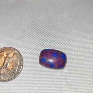 Purple Mojave Turquoise Cab From Arizona- Color Enhanced